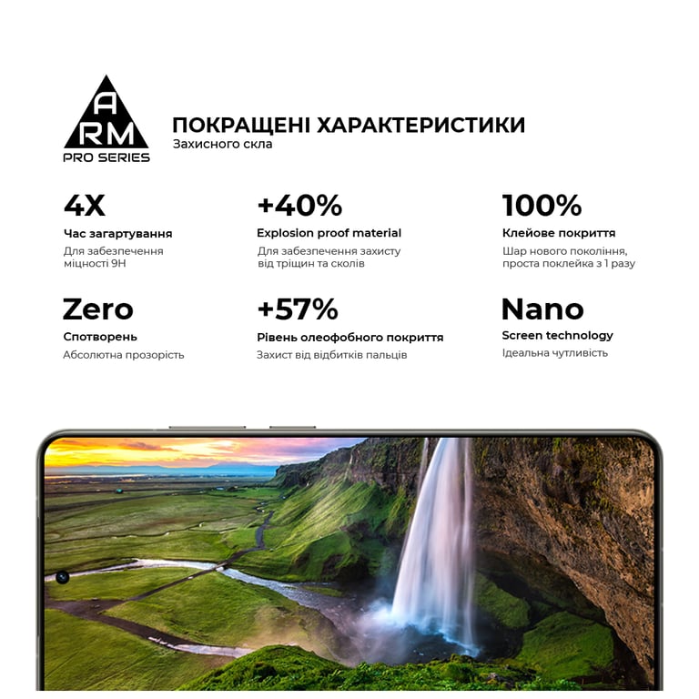Скло захисне Armorstandart Pro Nothing Phone (3a) / (3a) Pro Black (ARM85466) - фото 5