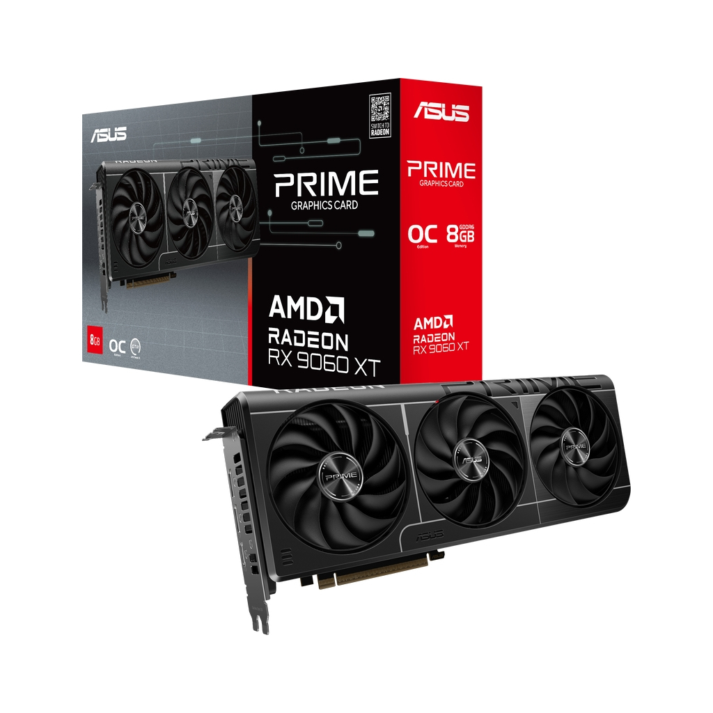 Відеокарта ASUS Radeon RX 9060 XT 8Gb PRIME OC (PRIME-RX9060XT-O8G) - фото 11 Відеокарта ASUS Radeon RX 9060 XT 8Gb PRIME OC (PRIME-RX9060XT-O8G) - фото 11