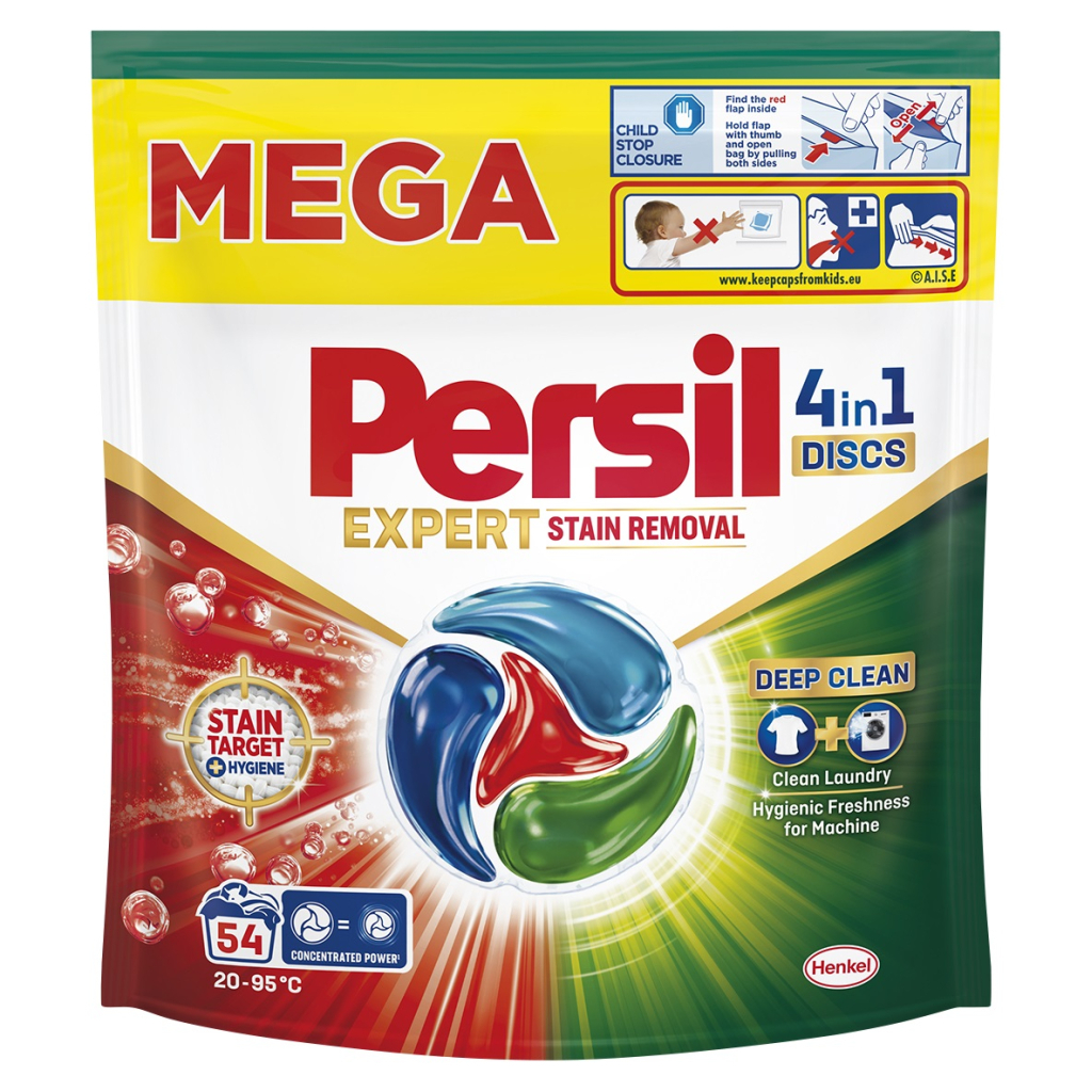 Капсули для прання Persil 4in1 Discs Expert Stain Removal Deep Clean 54 шт. (9000101830859) - фото 1