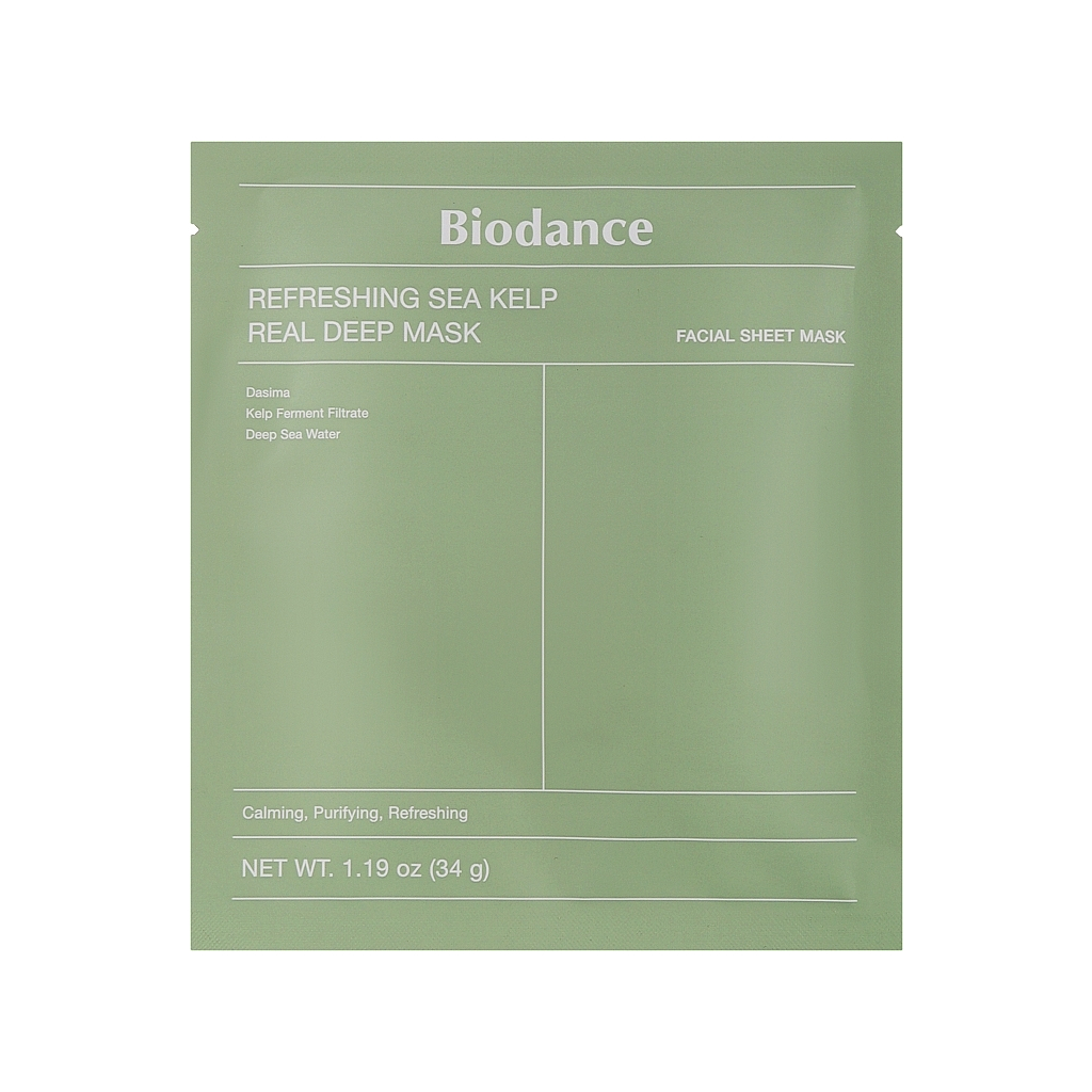 Маска для обличчя Biodance Refreshing Sea Kelp Real Deep Mask 34 г (8809937361473) - фото 1