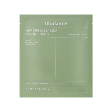 Маска для обличчя Biodance Refreshing Sea Kelp Real Deep Mask 34 г (8809937361473) - фото 1