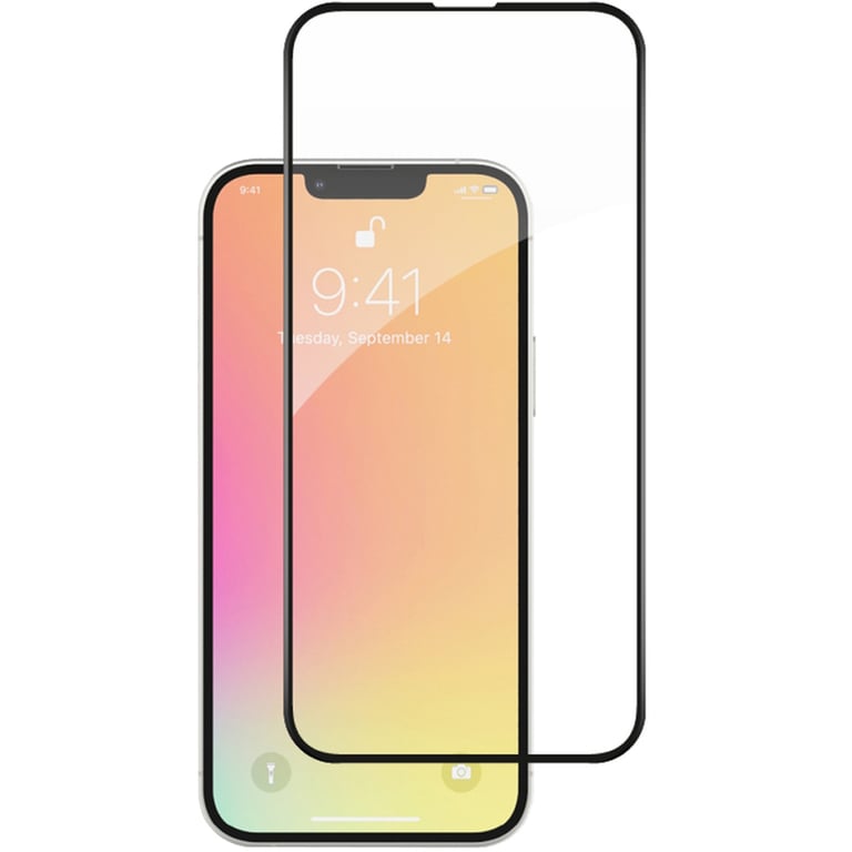Скло захисне ACCLAB Full Glue ESD Apple Iphone 13/13 Pro Black (1283126542527) - фото 2