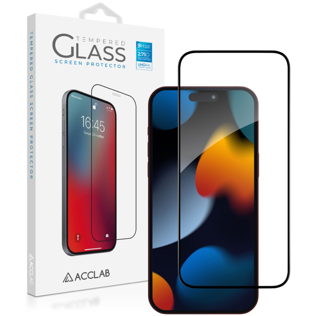 Скло захисне ACCLAB Full Glue ESD Apple iPhone 15 Pro Max Black 6,7 Скло захисне ACCLAB Full Glue ESD Apple iPhone 15 Pro Max Black 6,7