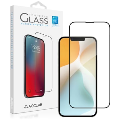 Скло захисне ACCLAB Full Glue Apple iPhone 16E Black (1283126614279) - фото 1