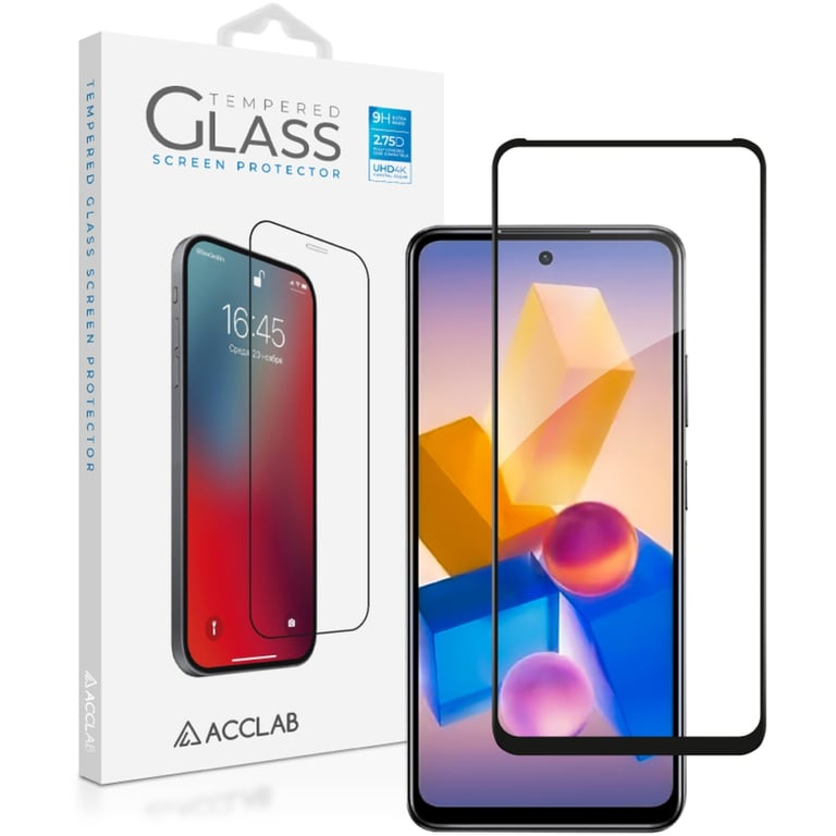 Скло захисне ACCLAB Full Glue Infinix Hot 40i Black (1283126588914) - фото 1