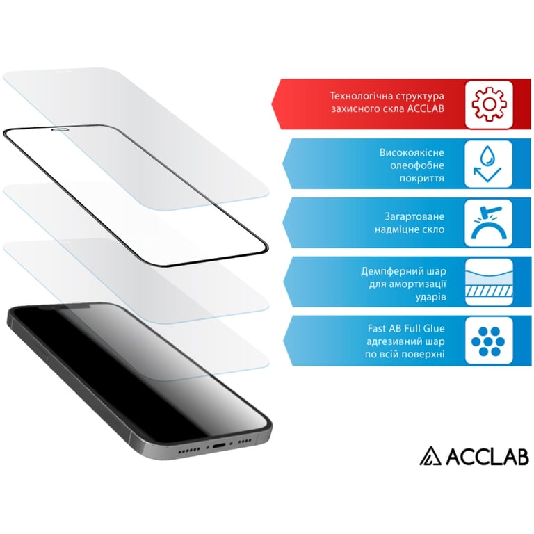 Скло захисне ACCLAB Full Glue Infinix Note 40 4G Black (1283126594885) - фото 4