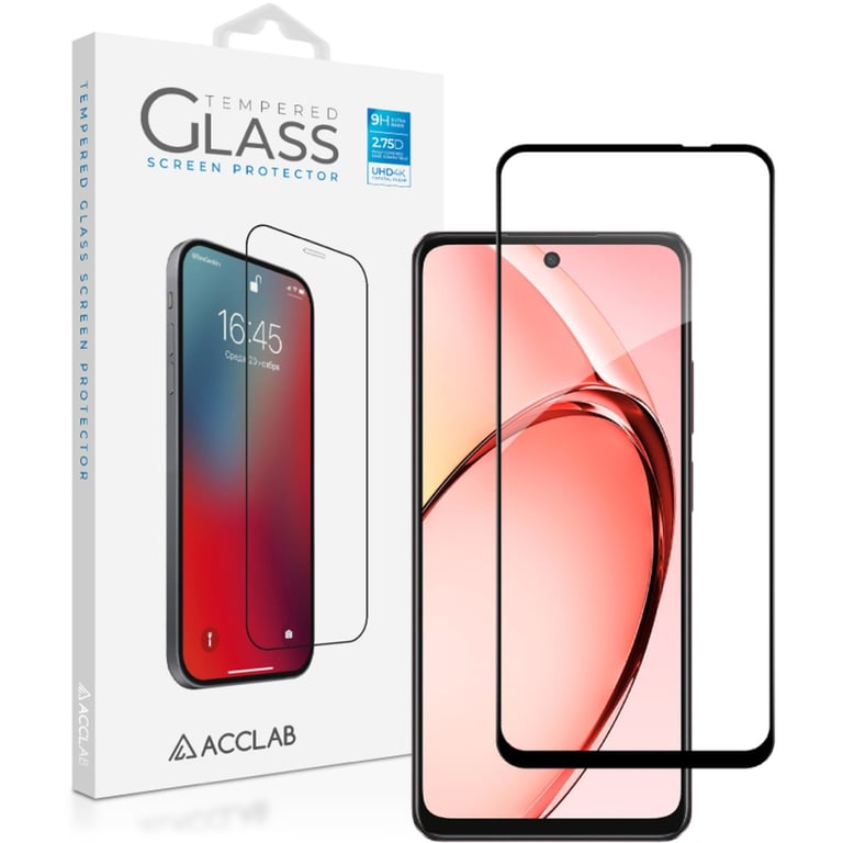 Скло захисне ACCLAB Full Glue Oppo A3x Black (1283126598890) - фото 1