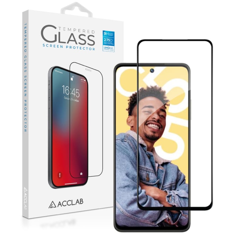 Скло захисне ACCLAB Full Glue Realme C55 Black (1283126579714) - фото 1