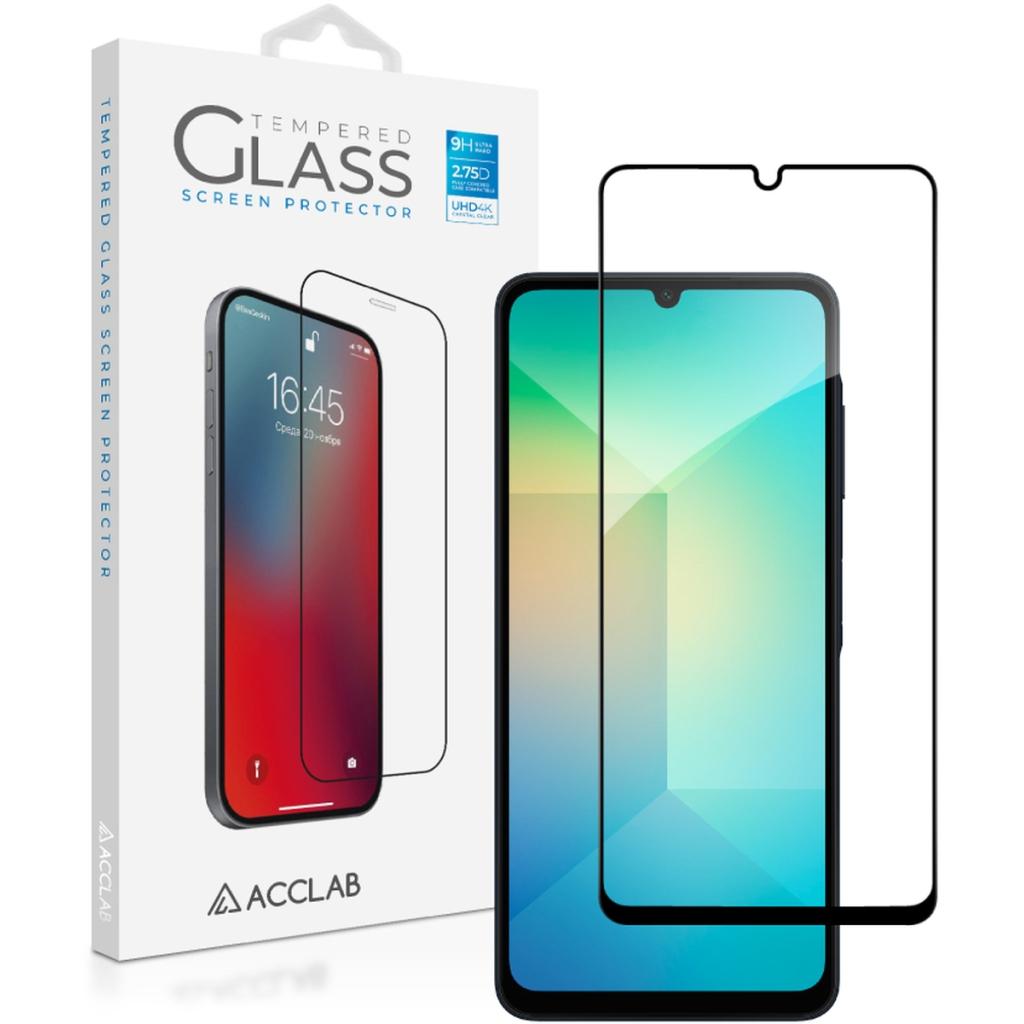 Скло захисне ACCLAB Full Glue Samsung A06 Black (1283126598814) Скло захисне ACCLAB Full Glue Samsung A06 Black (1283126598814)