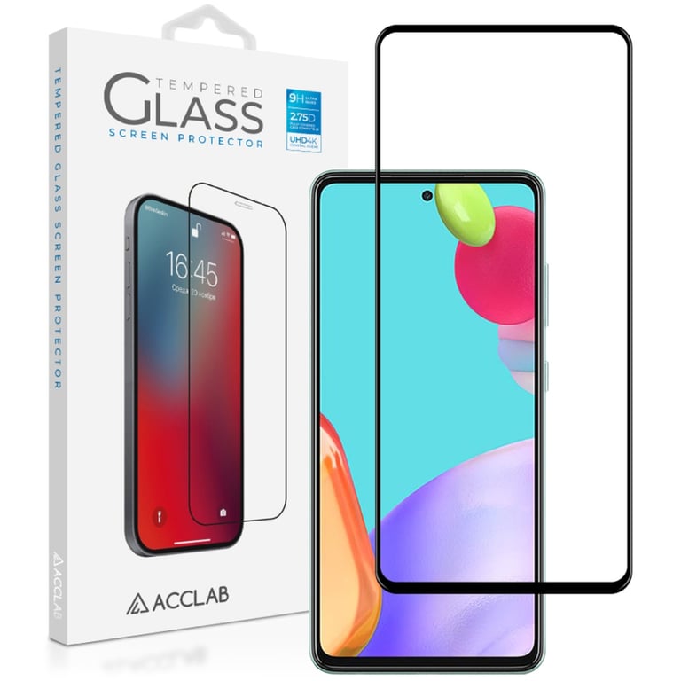Скло захисне ACCLAB Full Glue Samsung A52 Black (1283126510540) - фото 1