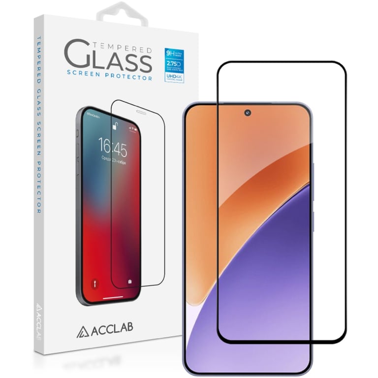 Скло захисне ACCLAB Full Glue Xiaomi 15 Black (1283126607387) - фото 1
