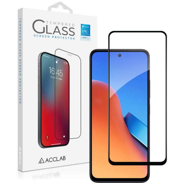 Скло захисне ACCLAB Full Glue Xiaomi Redmi 13 Black (1283126592904) - фото 1