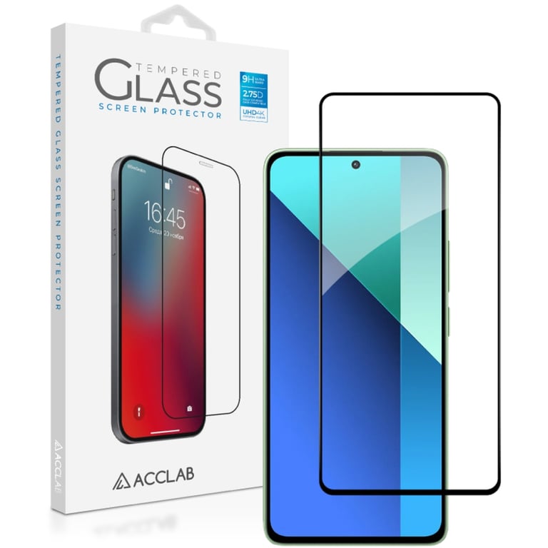 Скло захисне ACCLAB Full Glue Xiaomi Redmi Note 13 4G Black (1283126583704) - фото 1