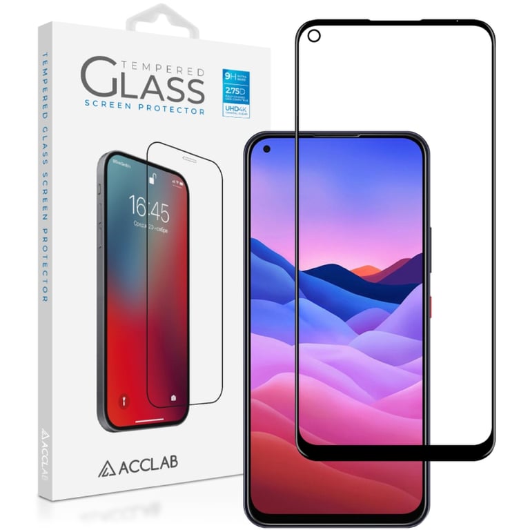 Скло захисне ACCLAB Full Glue ZTE Blade V2020 Black (1283126508912) - фото 1