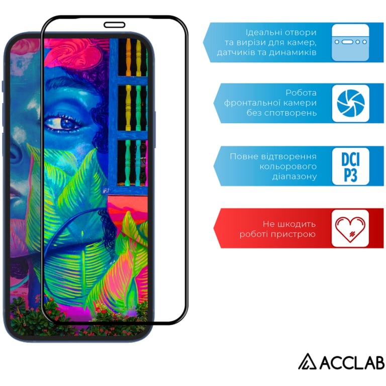 Скло захисне ACCLAB Full Glue ZTE Blade V2020 Black (1283126508912) - фото 5