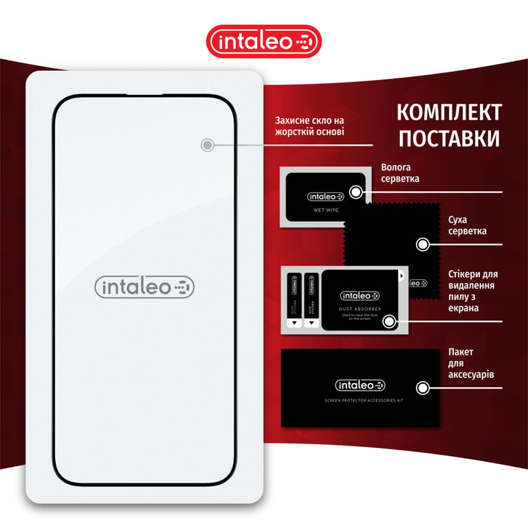 Скло захисне Intaleo Full Glue Apple iPhone 16 Pro Max Black (1283126593819) - фото 8