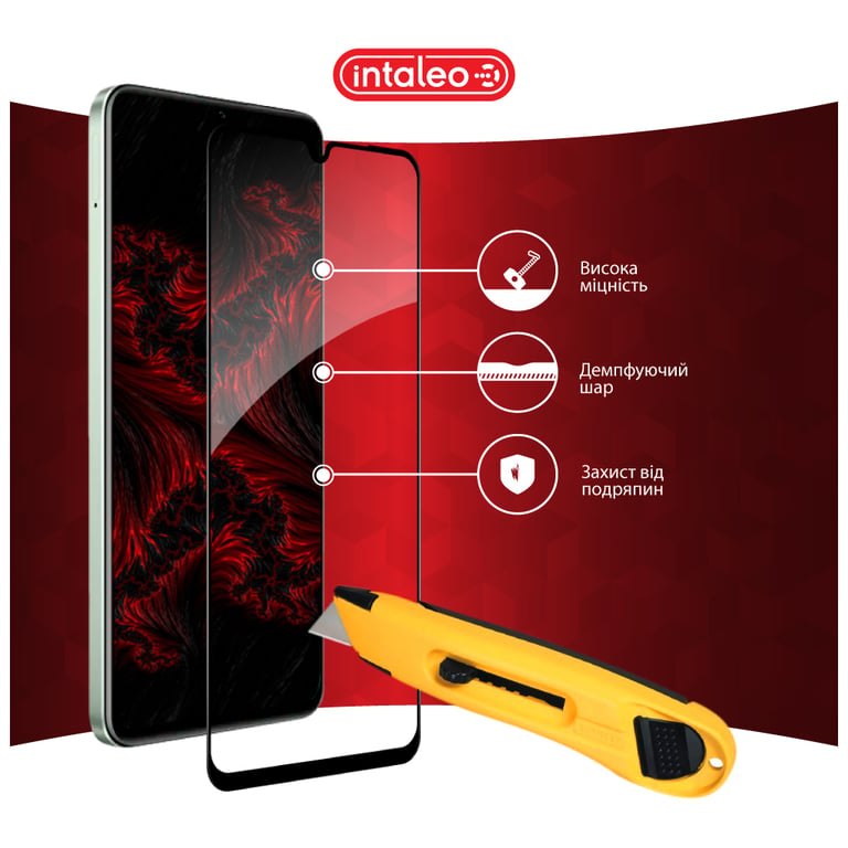 Скло захисне Intaleo Full Glue Realme C63 Black (1283126594977) - фото 5