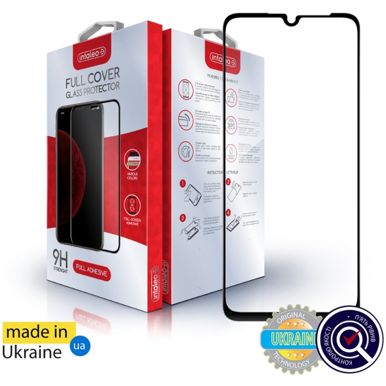 Скло захисне Intaleo Full Glue Realme Note 60X Black (1283126609053) - фото 1
