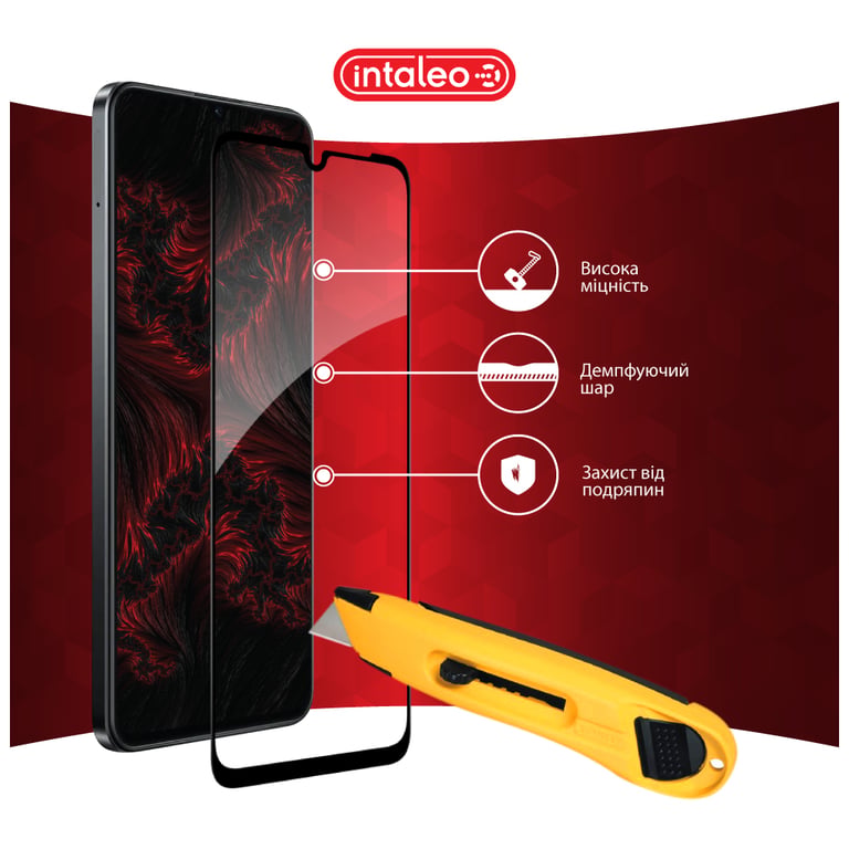 Скло захисне Intaleo Full Glue Realme Note 60X Black (1283126609053) - фото 5