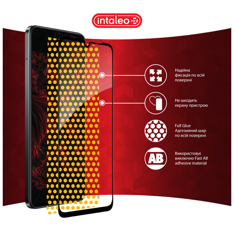 Скло захисне Intaleo Full Glue Realme Note 60X Black (1283126609053) - фото 7