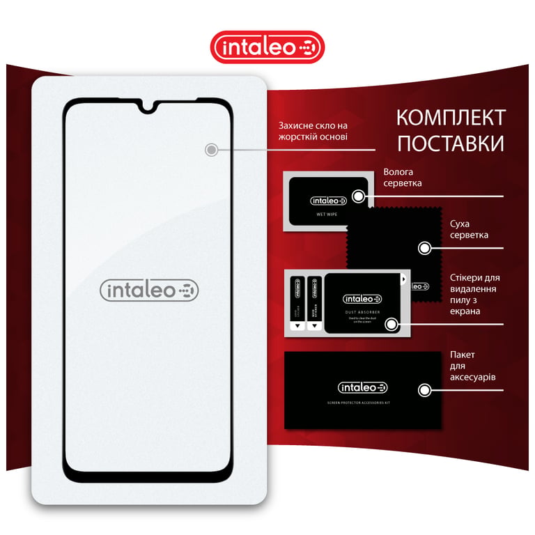 Скло захисне Intaleo Full Glue Realme Note 60X Black (1283126609053) - фото 8