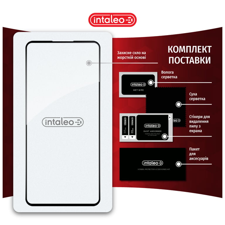 Скло захисне Intaleo Full Glue Xiaomi 13T Pro Black (1283126582622) - фото 8