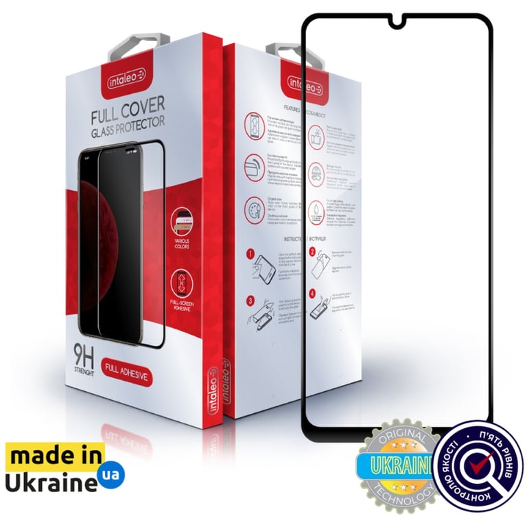 Скло захисне Intaleo Full Glue Xiaomi Redmi 13C Black (1283126583230) - фото 1