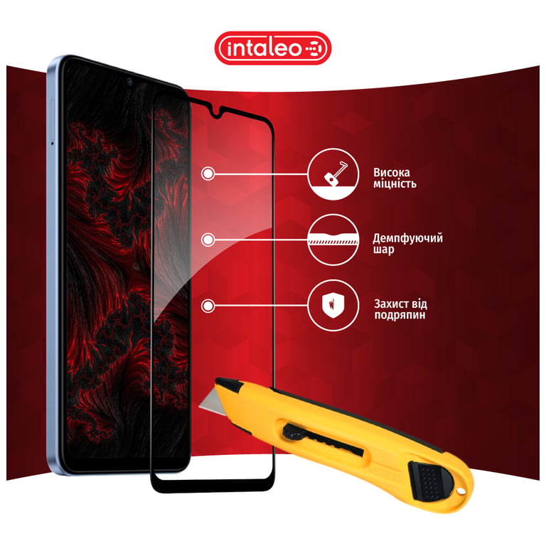 Скло захисне Intaleo Full Glue Xiaomi Redmi A3 Black (1283126591297) - фото 5