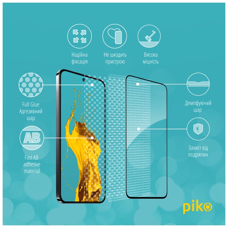 Скло захисне Piko Full Glue Xiaomi 14 Black (1283126591242) - фото 3