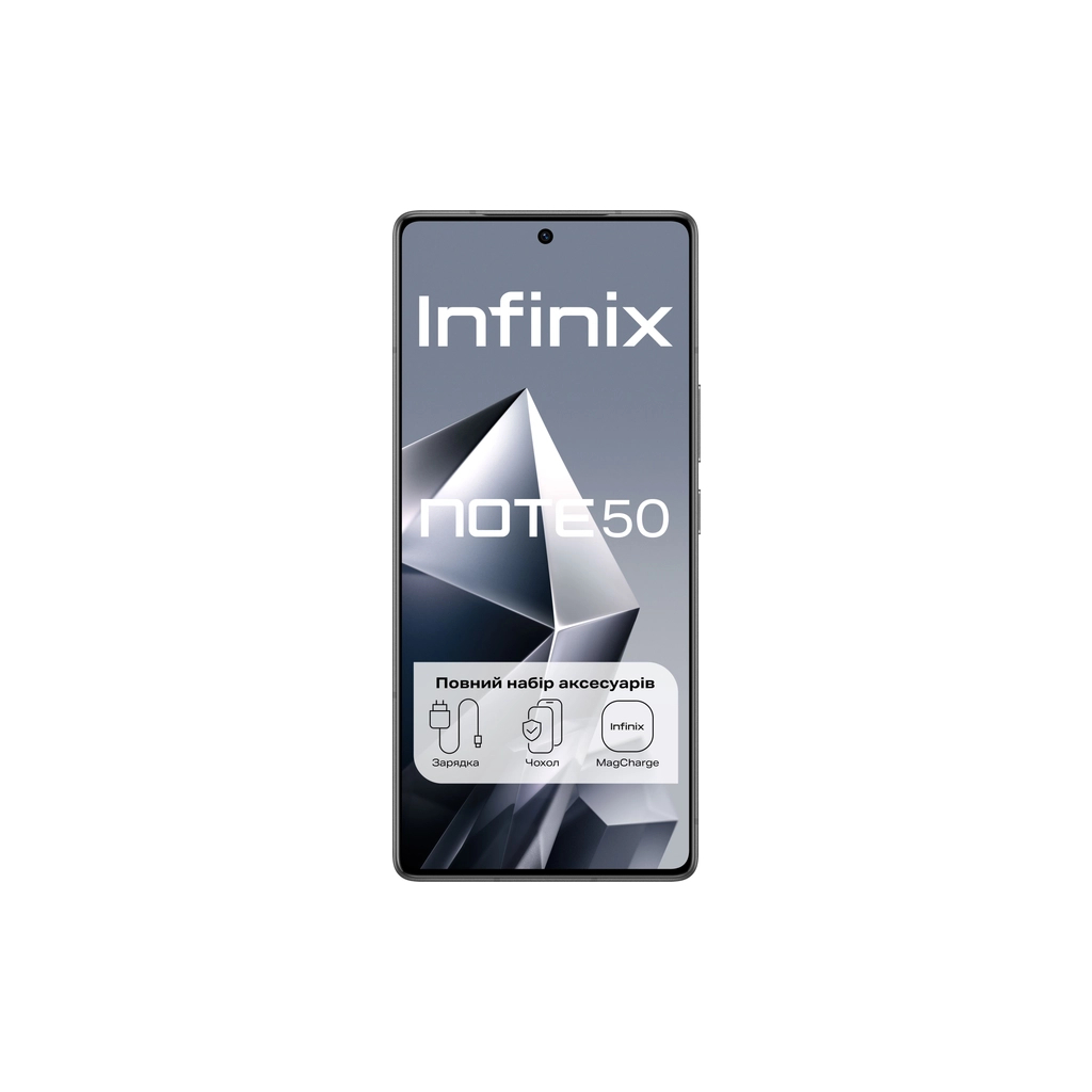 Мобільний телефон Infinix Note 50 8/256Gb Shadow Black (4894947066412) - фото 2 Мобільний телефон Infinix Note 50 8/256Gb Shadow Black (4894947066412) - фото 2