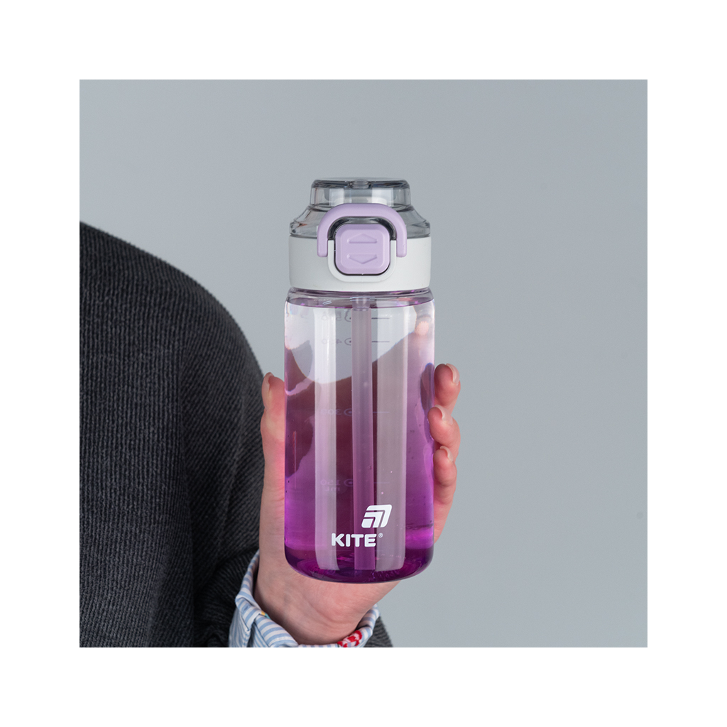Поїльник-непроливайка Kite 600 мл, фіолетова (K25-1212-3) - фото 4 Поїльник-непроливайка Kite 600 мл, фіолетова (K25-1212-3) - фото 4