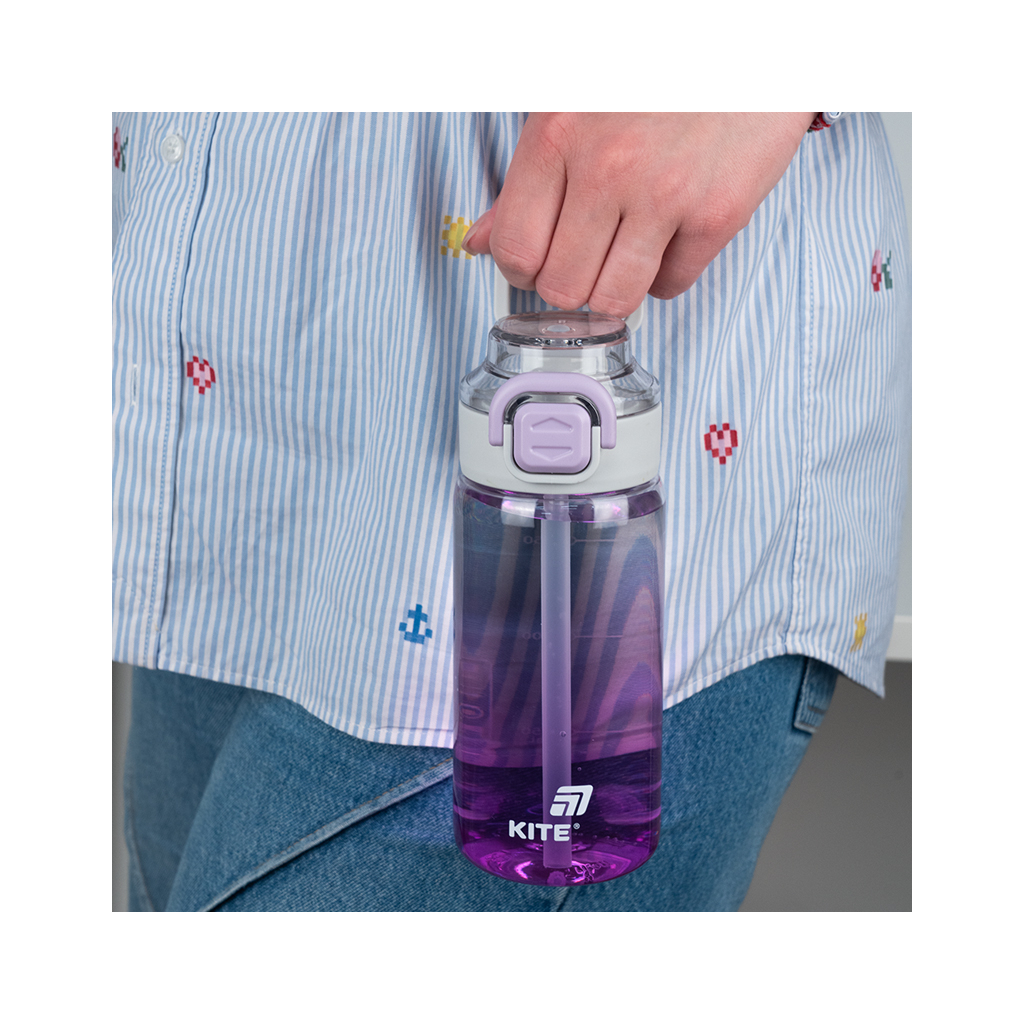 Поїльник-непроливайка Kite 600 мл, фіолетова (K25-1212-3) - фото 5 Поїльник-непроливайка Kite 600 мл, фіолетова (K25-1212-3) - фото 5