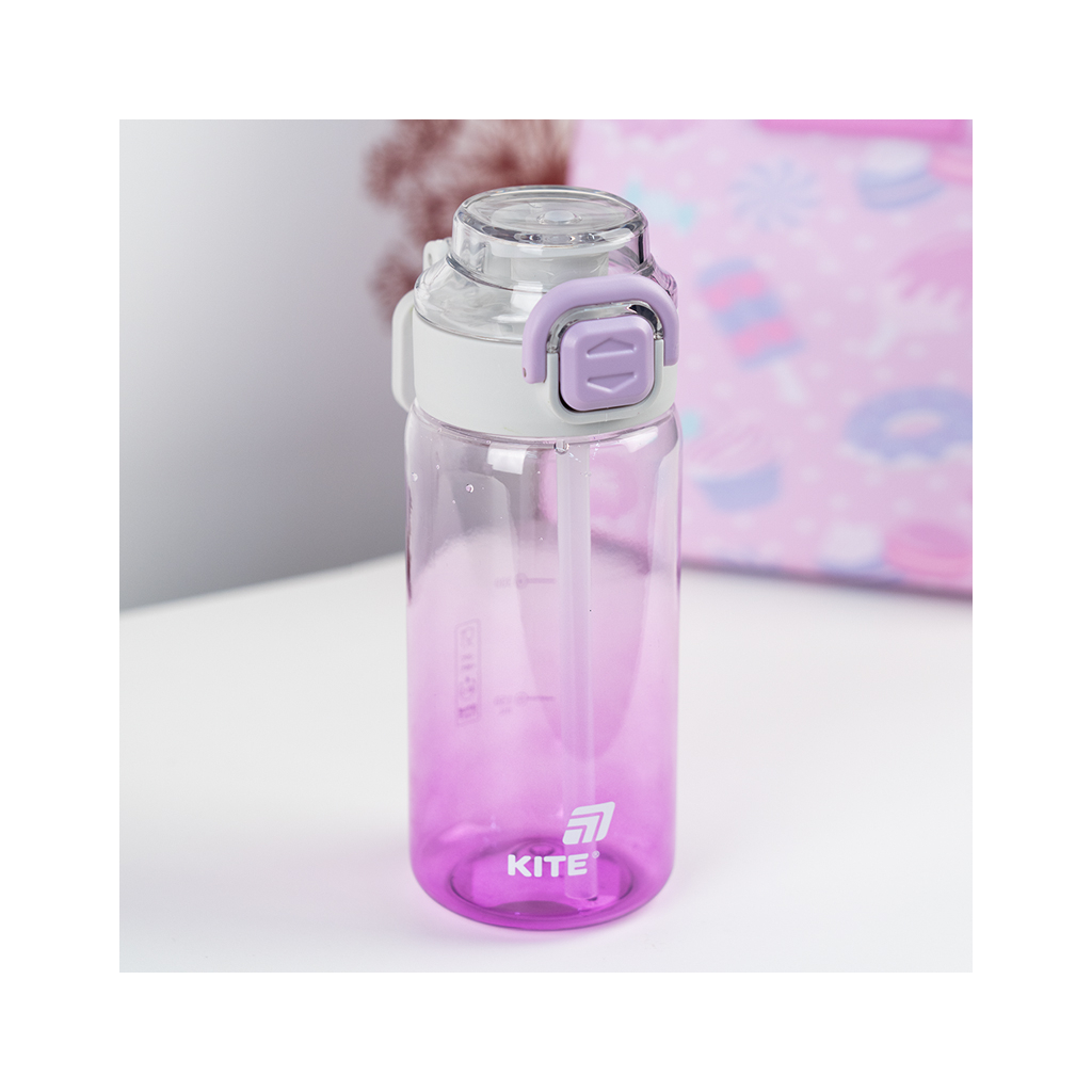 Поїльник-непроливайка Kite 600 мл, фіолетова (K25-1212-3) - фото 6 Поїльник-непроливайка Kite 600 мл, фіолетова (K25-1212-3) - фото 6