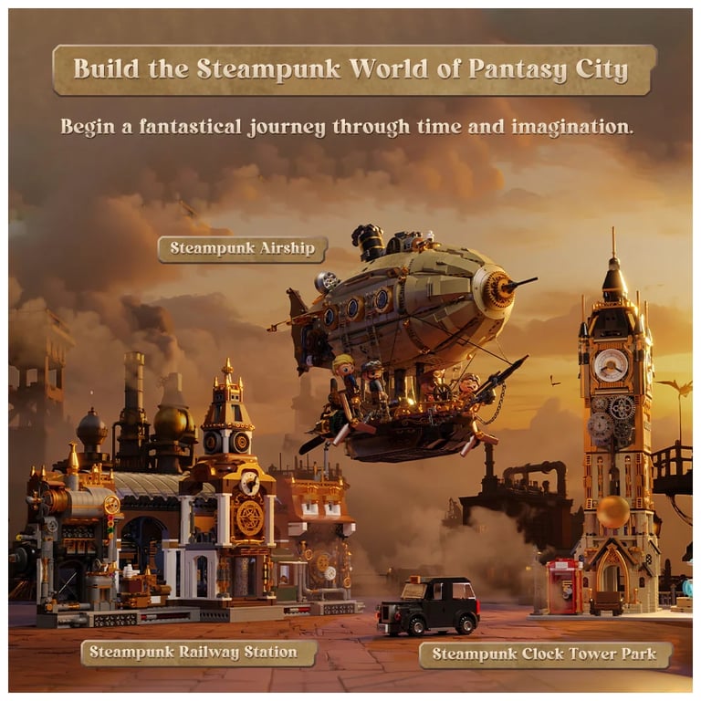 Конструктор Pantasy Original Дирижабль Steampunk (85021) - фото 6