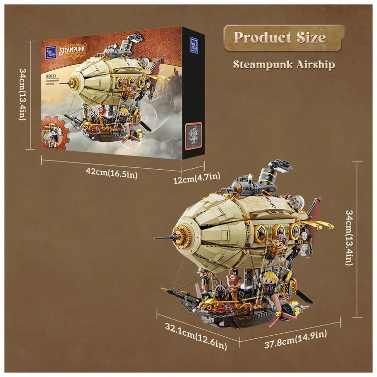 Конструктор Pantasy Original Дирижабль Steampunk (85021) - фото 7