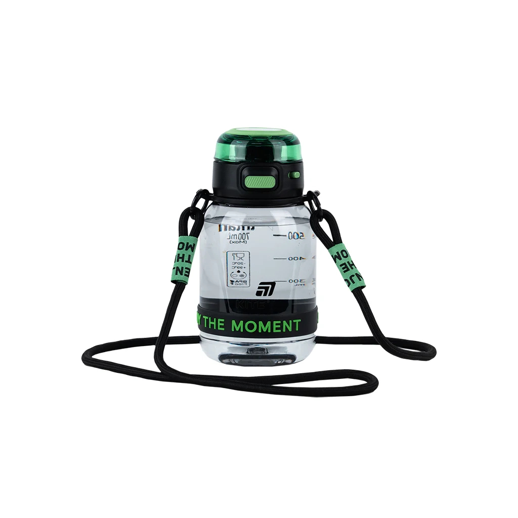 Поїльник-непроливайка Kite 700 мл, чорно-зелена (K25-1218-2) Поїльник-непроливайка Kite 700 мл, чорно-зелена (K25-1218-2)