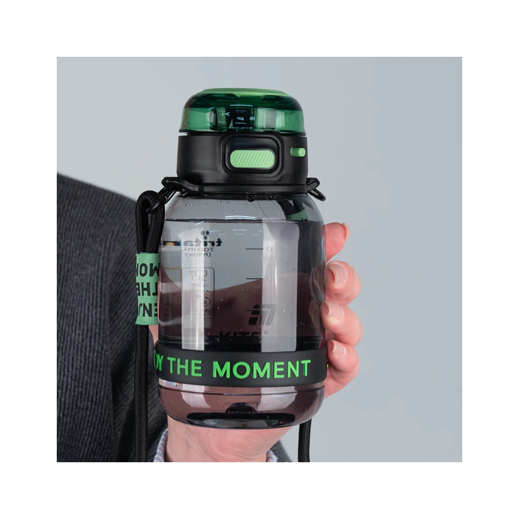 Поїльник-непроливайка Kite 700 мл, чорно-зелена (K25-1218-2) - фото 5 Поїльник-непроливайка Kite 700 мл, чорно-зелена (K25-1218-2) - фото 5