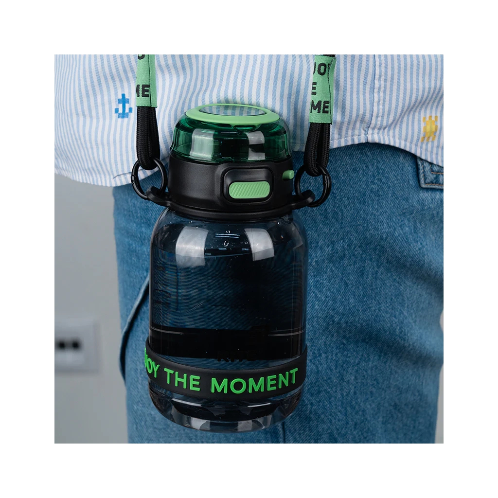 Поїльник-непроливайка Kite 700 мл, чорно-зелена (K25-1218-2) - фото 6 Поїльник-непроливайка Kite 700 мл, чорно-зелена (K25-1218-2) - фото 6