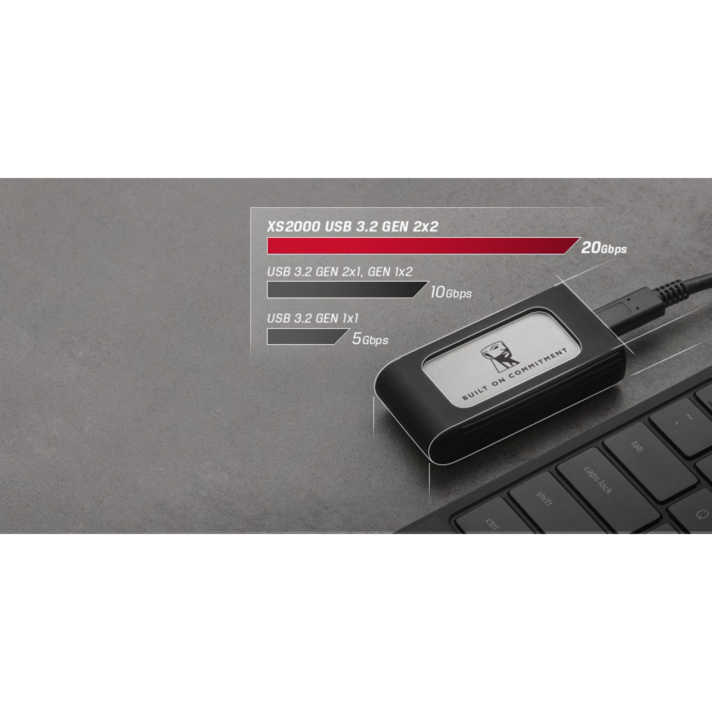 Накопичувач SSD USB Type-C 4TB XS2000 Kingston (SXS2000/4000GA) - фото 6 Накопичувач SSD USB Type-C 4TB XS2000 Kingston (SXS2000/4000GA) - фото 6