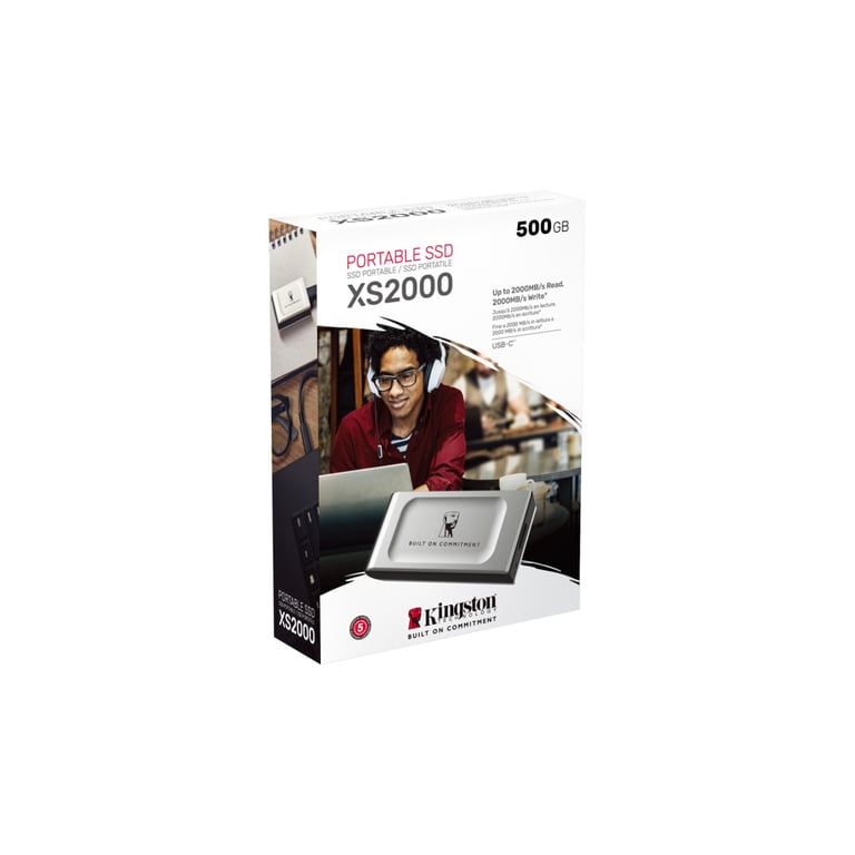 Накопичувач SSD USB Type-C 500GB XS2000 Kingston (SXS2000/500GA) - фото 4