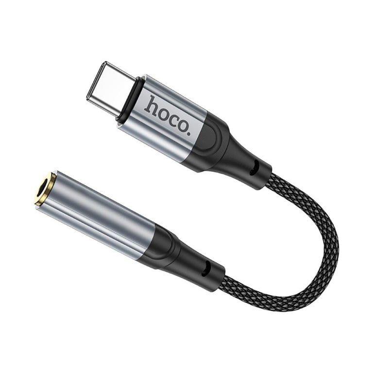 Перехідник USB-C to 3.5mm F 0.12m Black HOCO (6942007608886) - фото 2