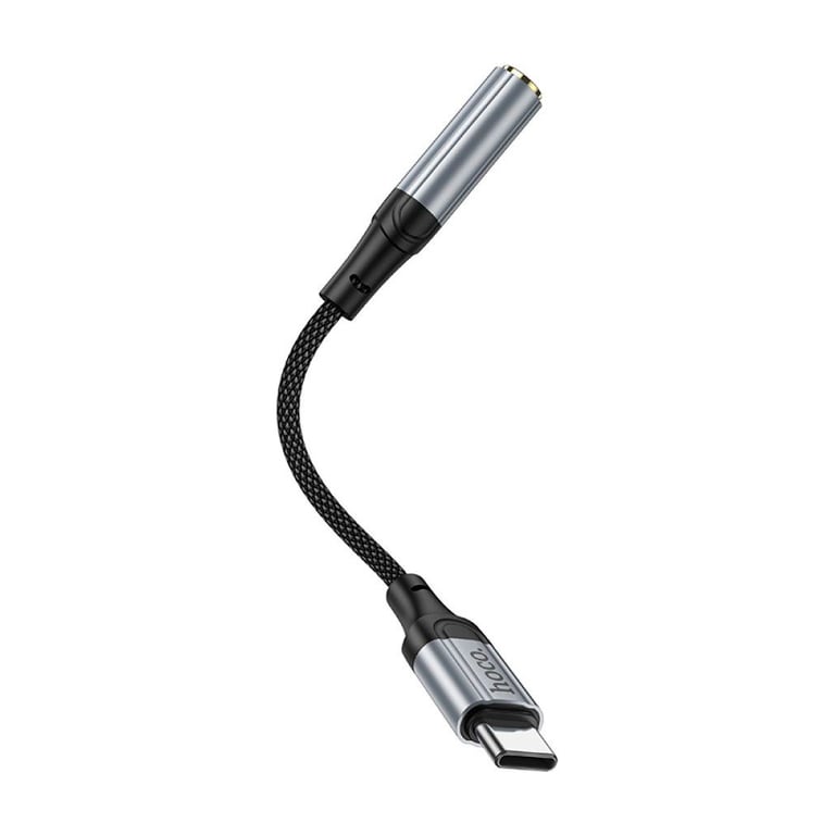 Перехідник USB-C to 3.5mm F 0.12m Black HOCO (6942007608886) - фото 4