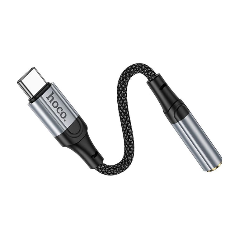 Перехідник USB-C to 3.5mm F 0.12m Black HOCO (6942007608886) - фото 5