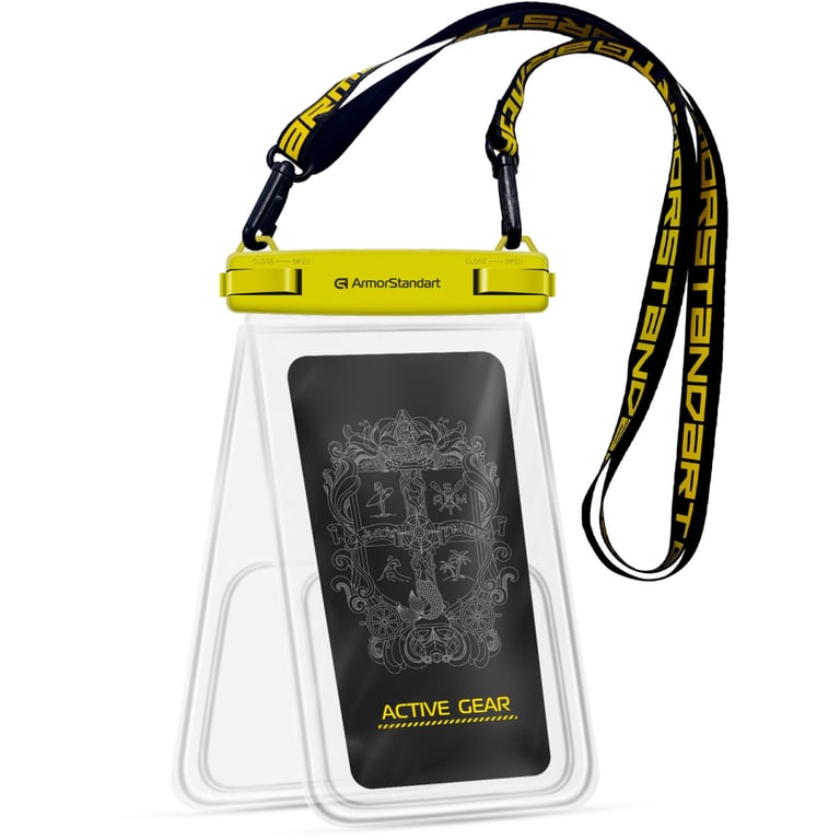 Чохол до мобільного телефона Armorstandart Waterproof Сapsule Double Pockets Yellow (ARM84416) - фото 2