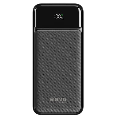 Батарея універсальна Sigma X-power SI30A4QL 30000mAh, PD/20W, QC22.5W, LED, cable 20w, black (4827798787311) - фото 1