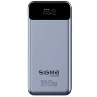 Батарея універсальна Sigma X-power SI30A7QLX 30000mAh, PD/130W, LED, cable 100w, silver (4827798479117) - фото 1