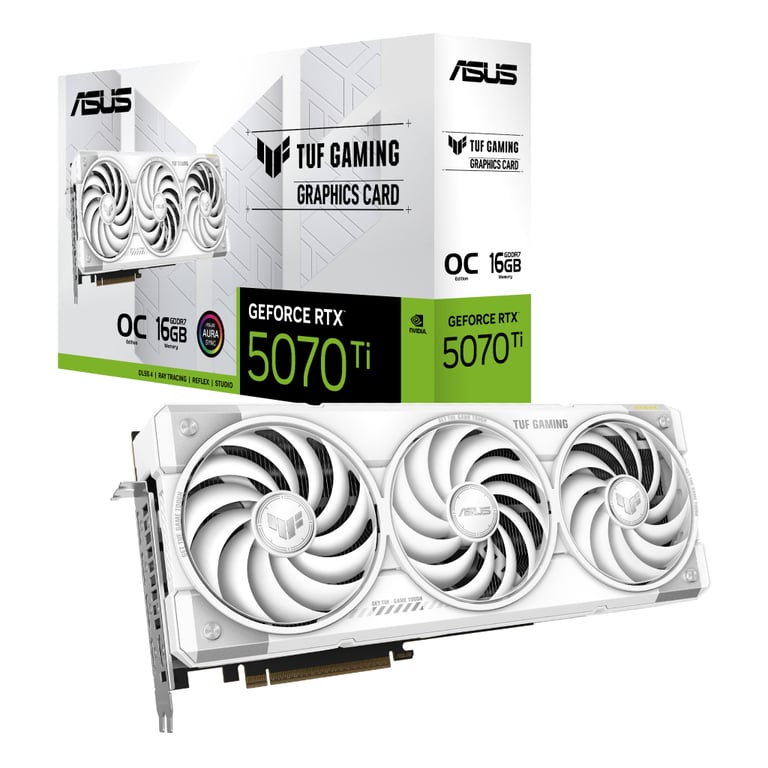 Відеокарта ASUS GeForce RTX5070 Ti 16GB TUF OC WHITE GAMING (TUF-RTX5070TI-O16G-WHITE-GAMING) - фото 11