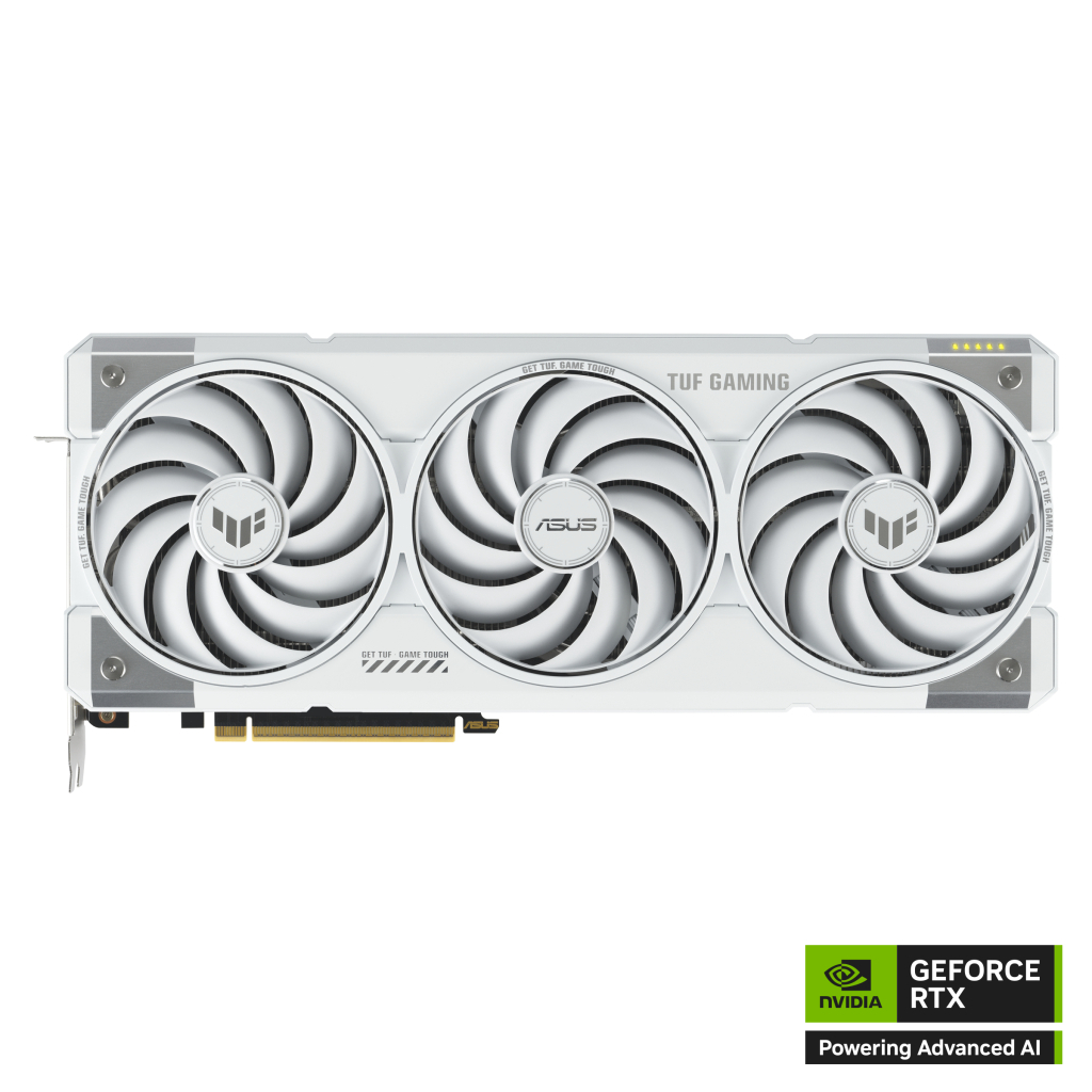 Відеокарта ASUS GeForce RTX5070 Ti 16GB TUF OC WHITE GAMING (TUF-RTX5070TI-O16G-WHITE-GAMING) - фото 4 Відеокарта ASUS GeForce RTX5070 Ti 16GB TUF OC WHITE GAMING (TUF-RTX5070TI-O16G-WHITE-GAMING) - фото 4