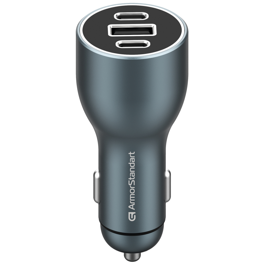 Зарядний пристрій Armorstandart Resolute Power ASPP-21 120W 2xUSB-C, 1xUSB-A (ARM70026)