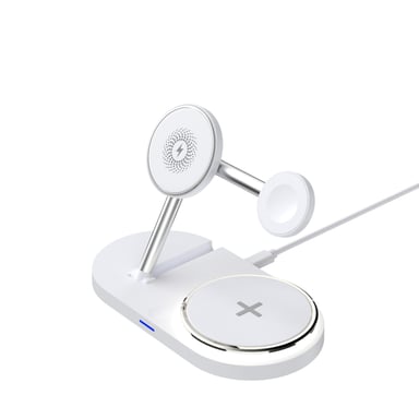 Зарядний пристрій Armorstandart Wireless Charging H101 3 in 1 Magnetic White (ARM78102) - фото 1